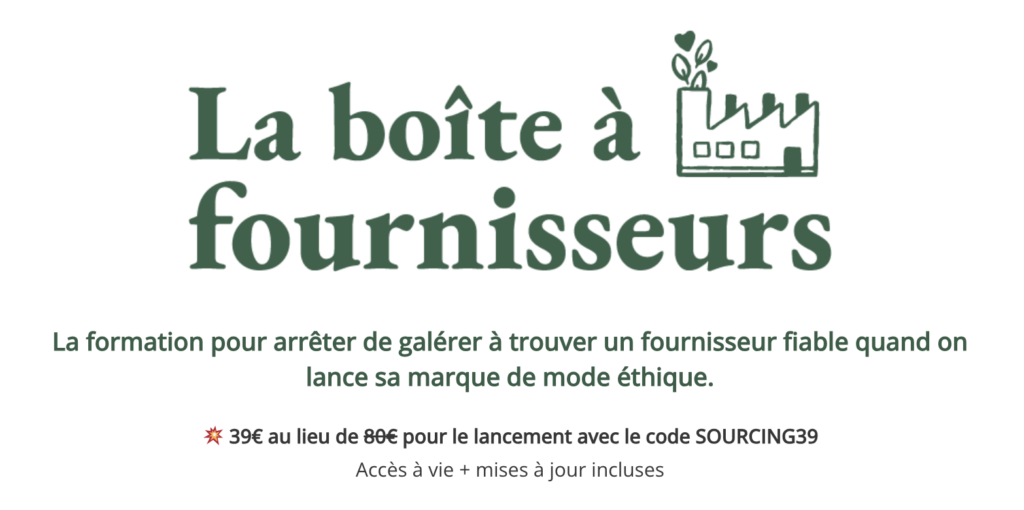 la boite à fournisseur formation recherche fournisseur textile