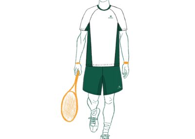 silhouette de mode tennis