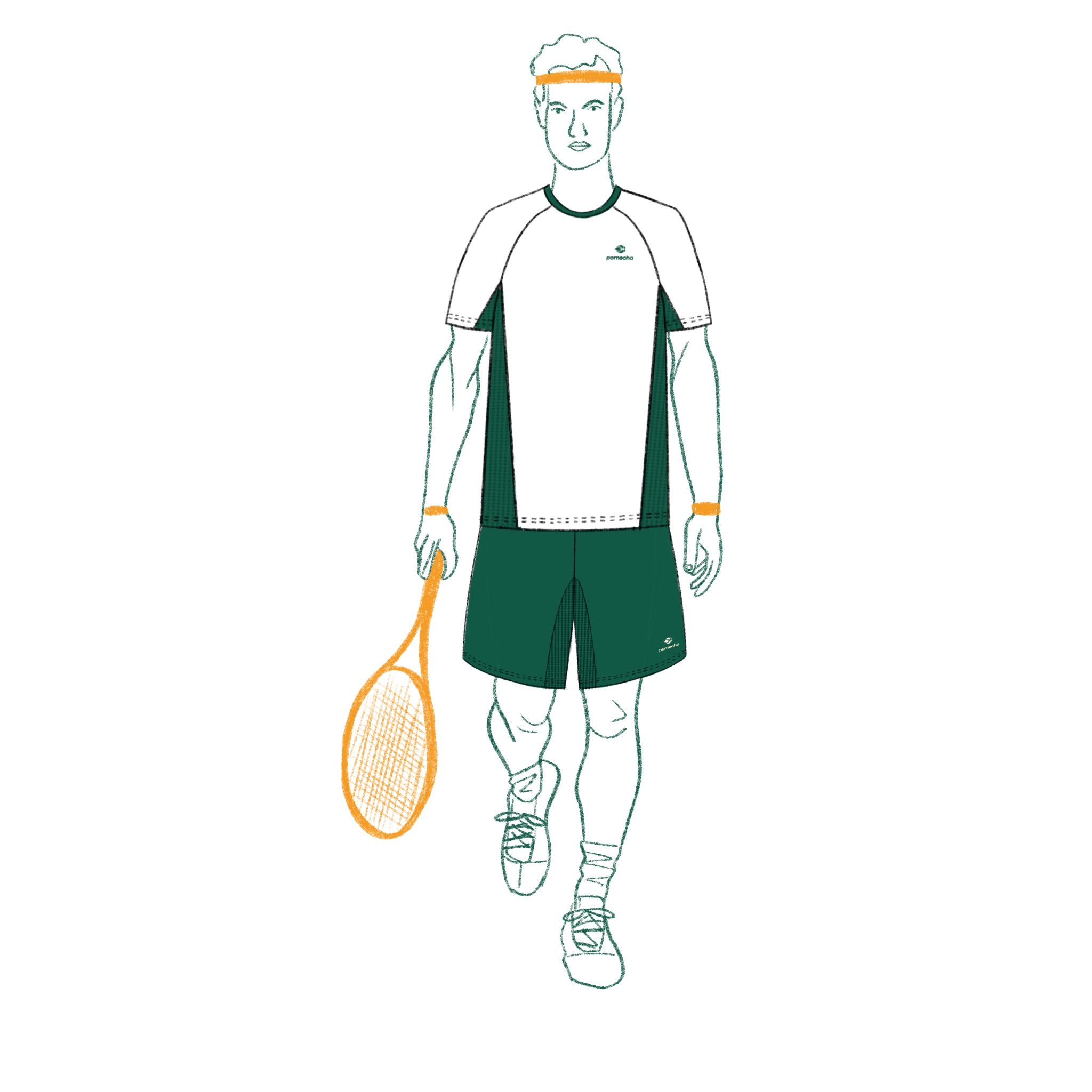 silhouette de mode tennis