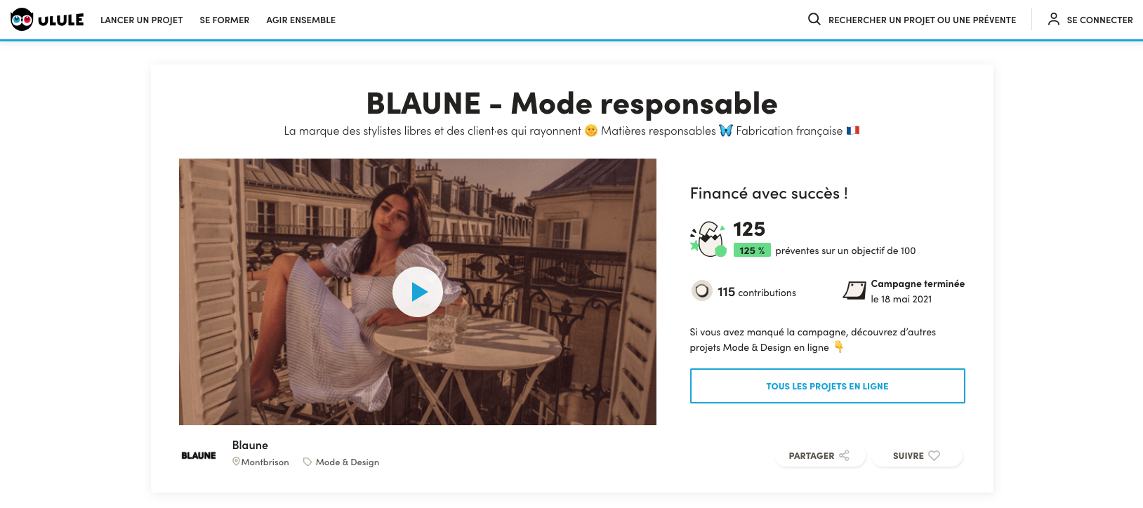 campagne lancement Blaune